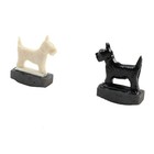 Black White Scottie Magnet Magic Trick Practical Joke Novelty Dog Desk Decor Toy