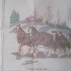 Candamar Printed Needlepoint Canvas 15612 Clydesdales Something Special 1979
