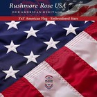 Usa Made American Flag 3x5 Heavy Duty Outdoor   Premium Embroidered Stars   Sewn