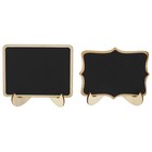 Craftybook Mini Chalkboard Signs - 20pc Small Chalkboard Sign With Easel Stands