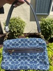 Coach Tabby Shoulder Crossbody Bag Signature Denim  Ca105