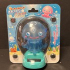 Solar Powered Dancing Bobble Head Toy  - From Japan Jellyfish- Blue
