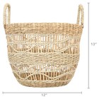 Handwoven Seagrass Basket With Unique Detailing