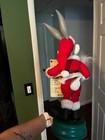 Bugs Bunny Looney Tunes 15 Inch Animated Christmas Figure Santa Bugs Bunny 1997
