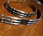 Navajo Coin Silver Concho Belt Antique Native American Tufa Cast Old Pawn 1920