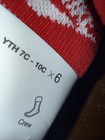 Nike Youth 6 Pack Cushioned Crew Socks Black White Grey Brand New 7c-10c Xxs