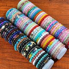 4mm-10mm Natural Gemstone Beaded Stretch Bracelet Crystal Healing Reiki Gifts