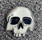 Vintage Metal Belt Buckle Skull Bones Great American Buckle Company Nos