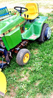 John Deere 318 Garden Tractor With Plow