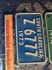 South Carolina Motorcycle License Plate 1973 1974 Lot Of 2
