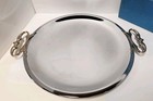 Mid Century Vintage Kromex Vogue 13  Round Serving Tray Nib