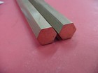 2 Pieces 1 2  C360 Brass Hex Bar 12  Long New Lathe Bar Stock  50  1 2 Hard