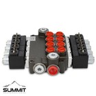 Hydraulic Monoblock Solenoid Directional Control Valve 4 Spool  21 Gpm W  Switch
