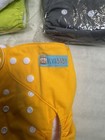 Lot Of 3 Alva Baby Reusable Cloth Diapers With 6 Inserts Snap Adjustable New