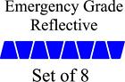 Blue Helmet Tets Tetrahedrons Helmet Sticker  Emt Emergency Grade Reflective