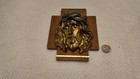 Vintage Brass Jesus   Mary Plaques Set Of Two Religious Decor