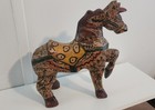 Hand Carved Painted Wooden Puzzle Horse Peg Pieces