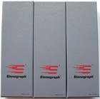 3 Rare Vintage Stenograph 10  Hinged Steno-pad Paper Box Case Tray Storage Usa