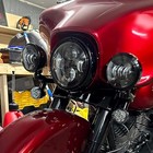 Headlight Led Fog For Harley Passing Light Lamp Housing Bucket Auxiliary Spot