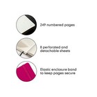 Leuchtturm1917 - Medium A5 Plain Hardcover Notebook  berry  - 251 Numbered Pages