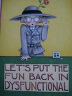 Unused 1995 Vintage Greeting Card Mary Engelbreit Blank Funback In Dysfunctional