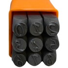 9 Pc 1 4 Inch 6mm Metal Marking Punch Number 0-9 Stamp Set Jewelry Tool