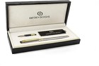Fountain Pen - Medium Nib And Fine Nib   Includes Luxury   6 Ink Cartridges -   