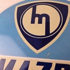 Vintage Mazda Porcelain Sign - Automobiles Mechanic Repair Shop Gas Pump Sign