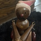 Vintage Wooden  wood Chopper  Pull Toy  1983