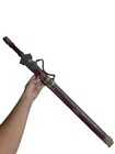 Collectable Ancient Chinese Wood Carving Bronze Large Sword With Inscriptions