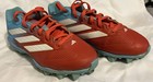 Adidas Youth Baseball Cleats Size 5 Adizero Impact Tpu Candy Red Blue Low Top