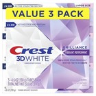 Crest 3d White Brilliance Toothpaste 4 6 Oz Pack Of 3 Vibrant Peppermint Flavor
