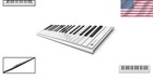 Portable 37-key Midi Controller     Bluetooth  Velocity-sensitive  Aluminum Design