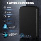 Biometric Handgun Safe  Portable Car Pistol Safe With Keypad And App Control