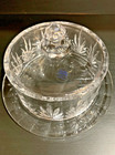 Royal Limited Cake Stand   Lid 24  Leaded Crystal Czech Republic