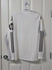 Mens Home Authentic Long Sleeve Jersey 25 26 White  size Medium 