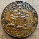 1902 King Edward Vii Queen Alexandra Coronation Bronze Medal Newcastle Upon Tyne