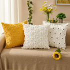 Spring Summer Pillow Covers 18x18 Inch Set Of 2 Farmhouse Decor Yellow Flower He