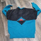 Vintage Womens Pioneer Wear Cow Split Leather Sweater Size Large Western 