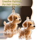 Dog Hair Collector Keychain Charm Memorial Storage Box Pet Hair Keepsake