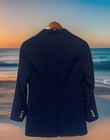 Polo Ralph Lauren Blazer Boys 20 Navy Blue Equestrian Gold Button Vintage Union