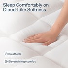 Cloud-like Queen Mattress Topper - 100  Cotton Top Mattress Pad For Back Pain   