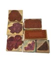 Vintage Wood Rubber Stamps Floral Designs Lot Of 7 Ivy Frame Fence With Ivy Home