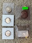  1 9oz Silver Lot  1944-s 50c  1961 Rizal 1 2p  Canada Silver 25c  x2   1oz Bar