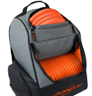 Mvp Disc Sports Backpack Shuttle Disc Golf Backpack Bag  gray orange 