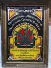 1979 International Association Of Marijuana Growers   Users Member Foil Sign Vtg