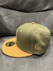 Authentic New Era 59fifty Chicago White Sox Fitted 7 1 4 Hat Olive brownbaseball