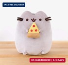 Gund Pusheen Snackable Pizza Plush  Stuffed Animal For Ages 8 And Up  9 5   Gray
