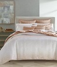 New  Hotel Collection King Reverberation 3 Pc Duvet Cover Set Soft Copper