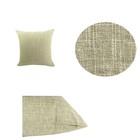Home Office Decoration Linen Cotton Pillow Case Sofa Solid Color Cushion Cover 